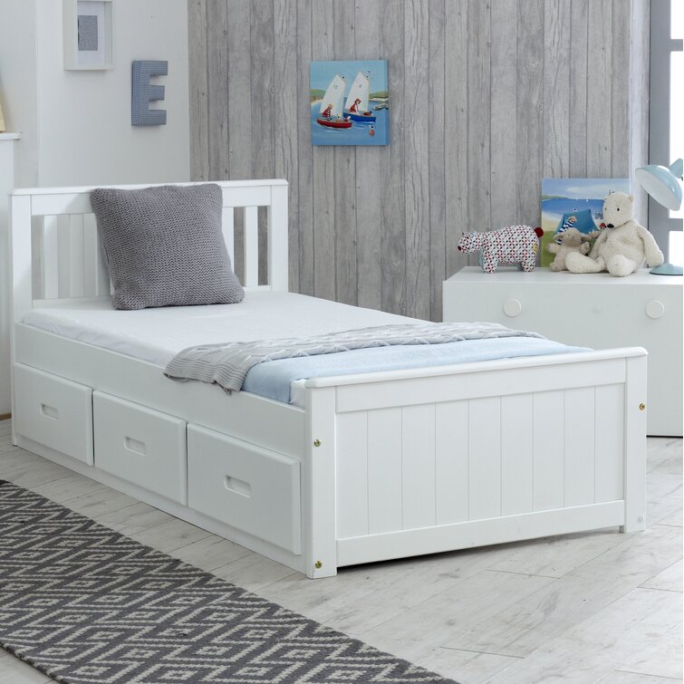 Childrens single bed on sale with drawers